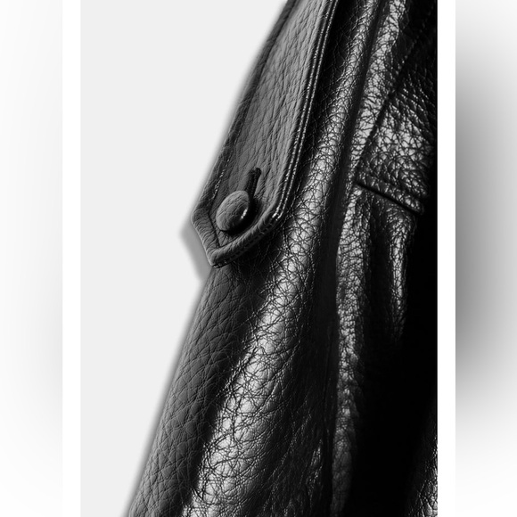 Zara FAUX LEATHER JACKET - Picture 12 of 13